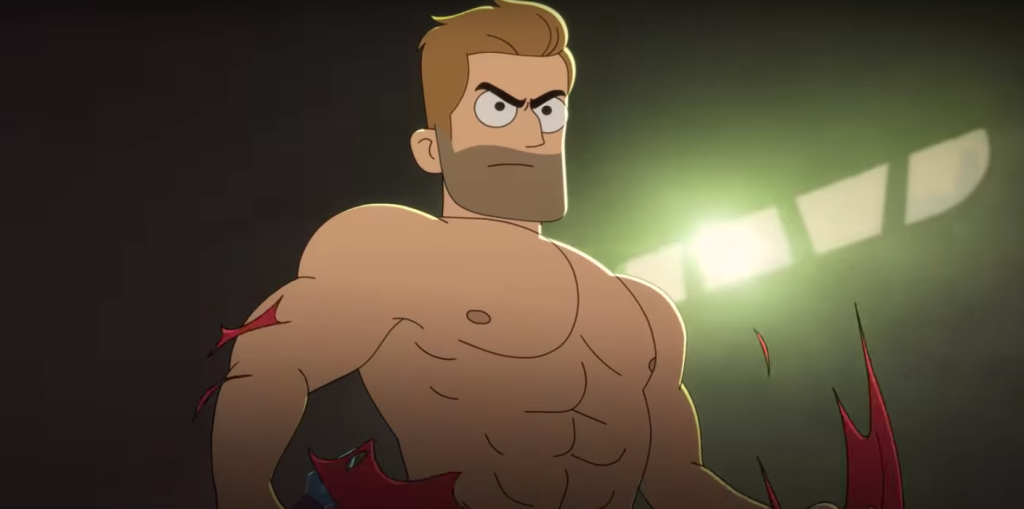 Star Trek: Lower Decks shirtless captain