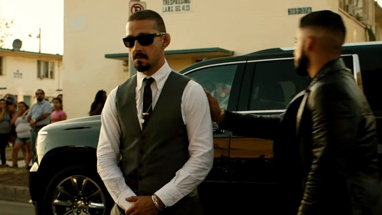 Shia LaBeouf and Bobby Soto in The Tax Collector