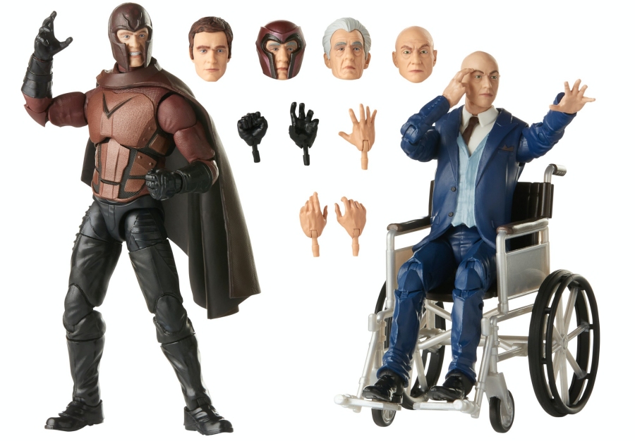 Marvel Legends Magneto and Xavier based on the X-Men movies
