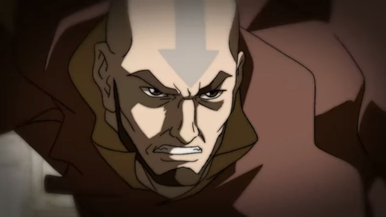 Why was Aang serious in The Legend of Korra?