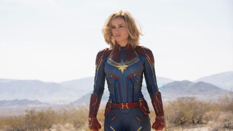 Brie Larson as Carol Danvers in Captain Marvel