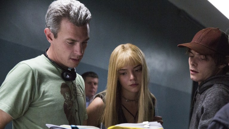 Josh Boone, Anya Taylor-Joy and Charlie Heaton on the set of The New Mutants