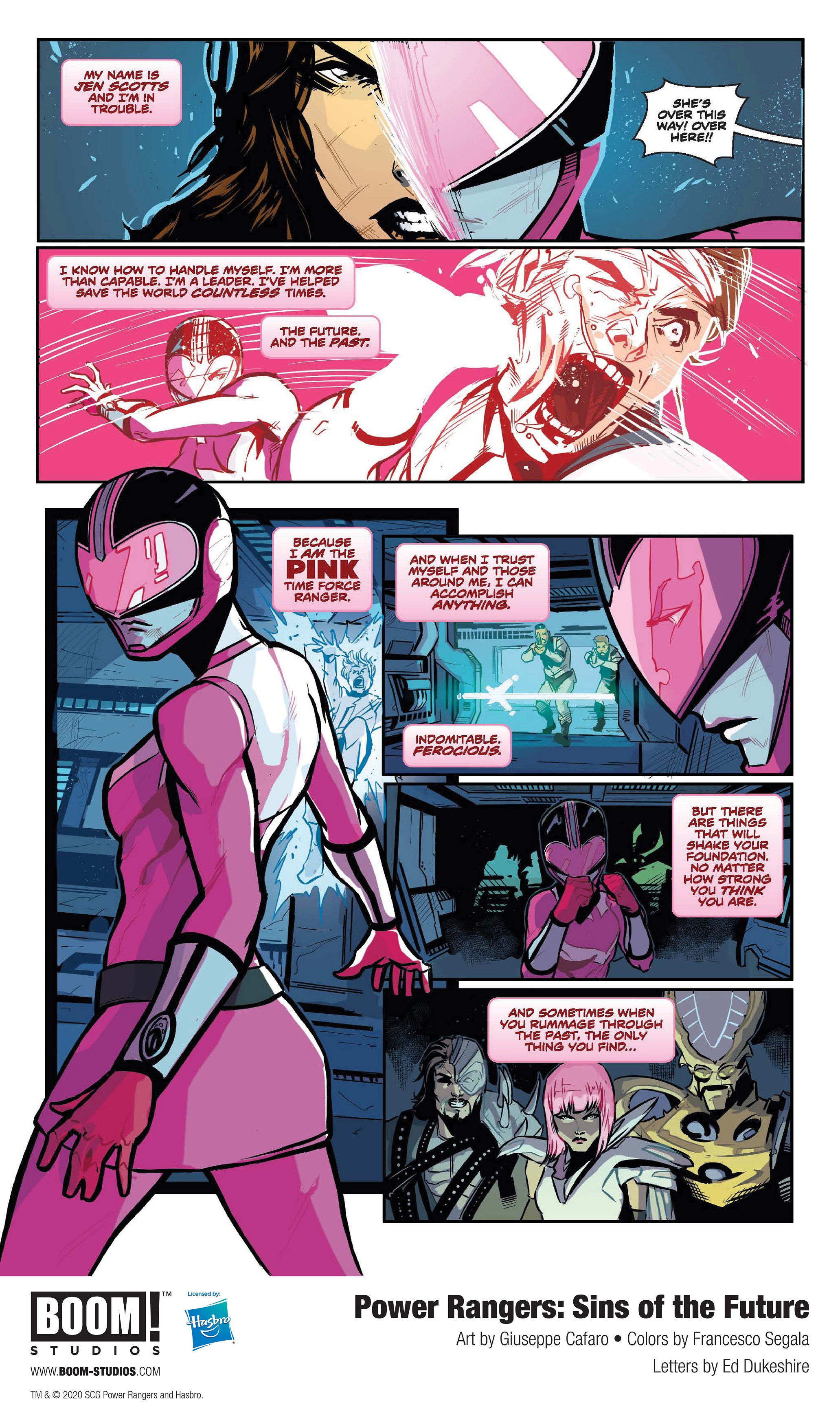 Power Rangers Sins of the Future Comic preview page 1