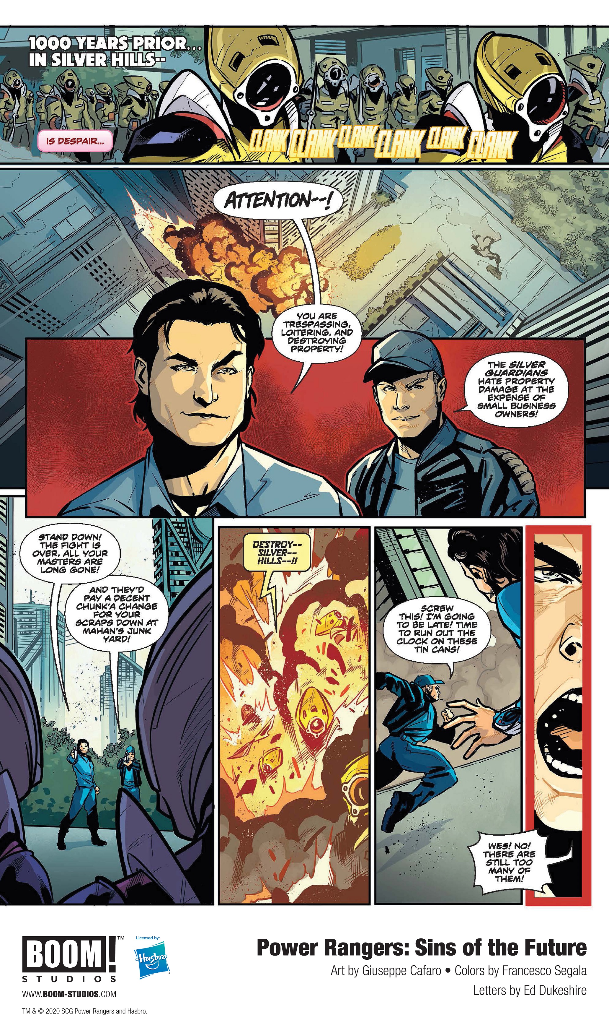 Power Rangers Sins of the Future Comic preview page 2