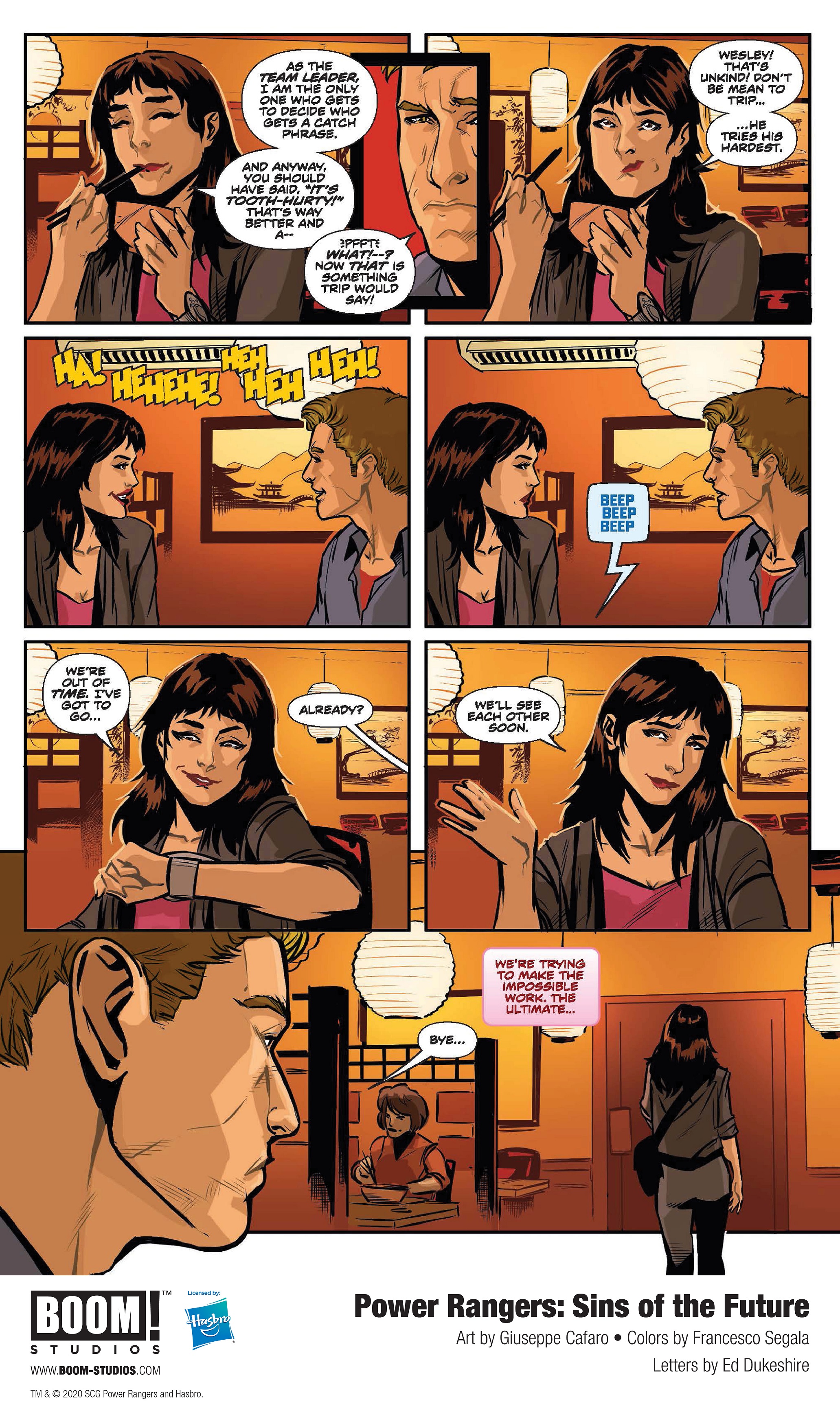 Power Rangers Sins of the Future Comic preview page 8