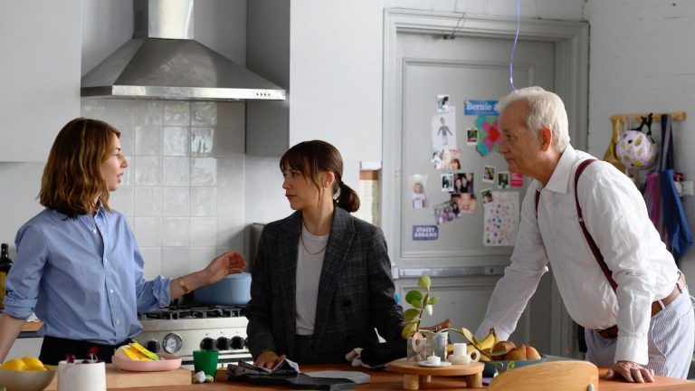 Sofia Coppola Rashida Jones and Bill Murray on the On the Rocks Set