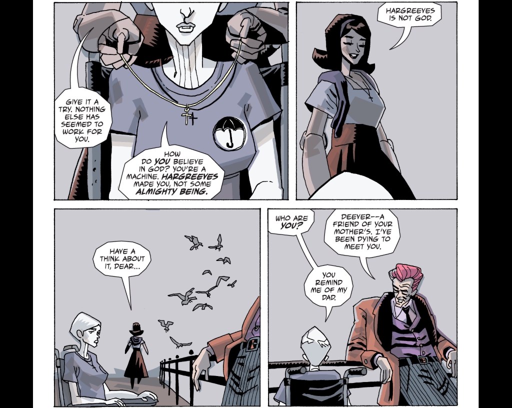 Vanya and Deever in The Umbrella Academy comic
