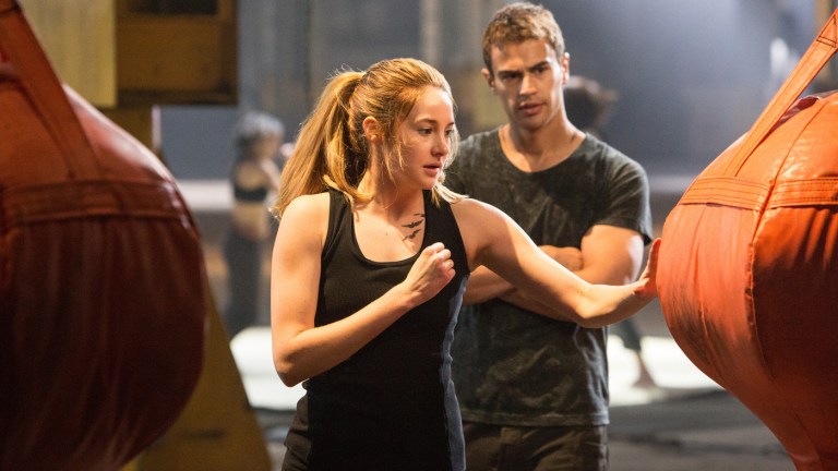 Shailene Woodley and Theo James in the Divergent Movie