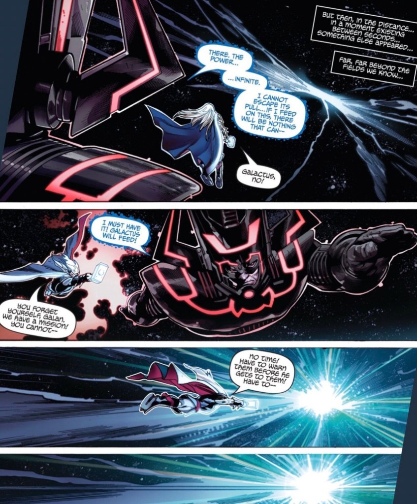 Fortnite teaser comic featuring Thor and Galactus
