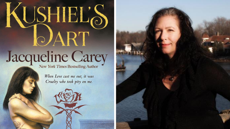 Kushiel's Legacy Book Cover & Author Jacqueline Carey