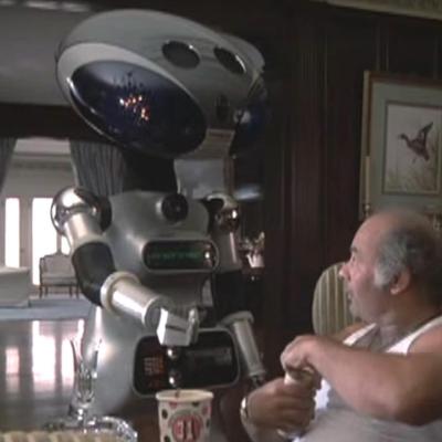 Rocky IV robot and Paulie