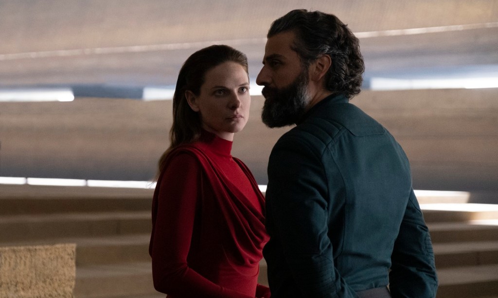 Rebecca Ferguson and Oscar Isaac in Dune
