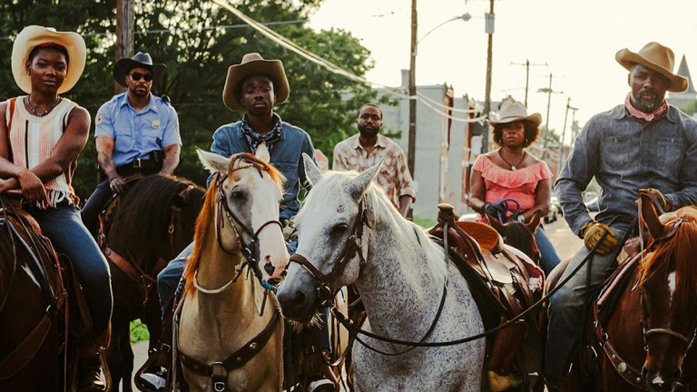 Idris Elba and the cast of Concrete Cowboy