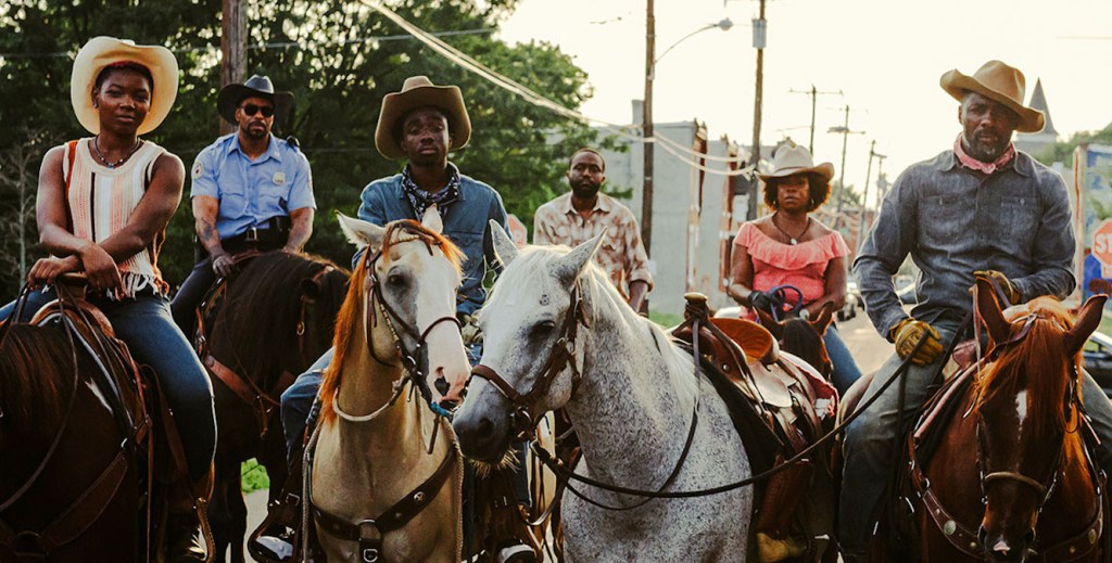 Idris Elba and the cast of Concrete Cowboy