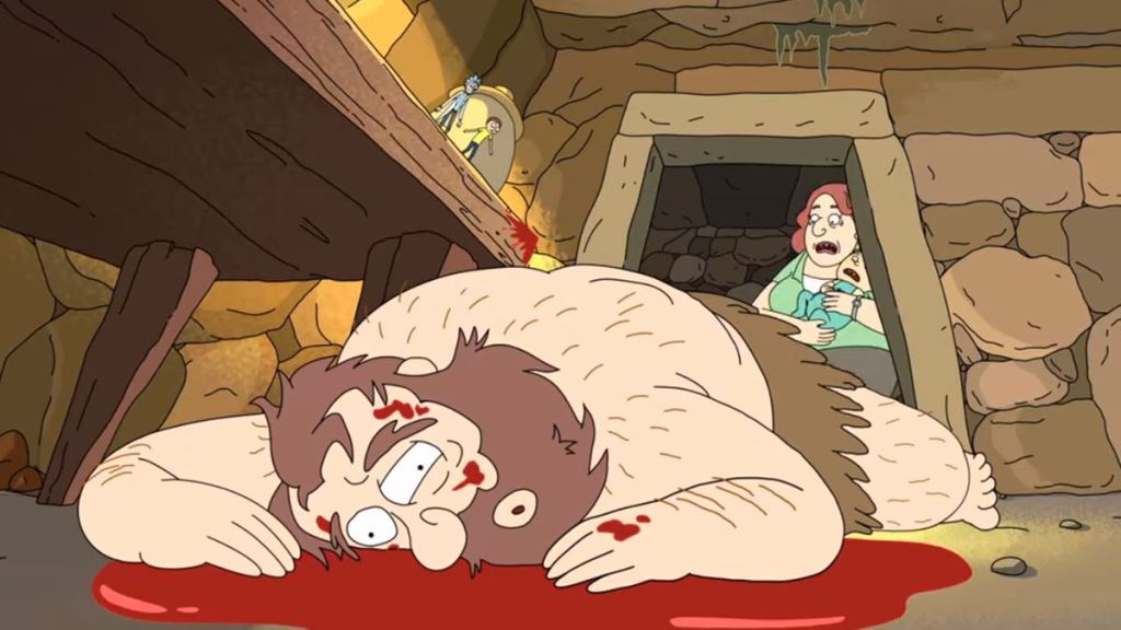 Rick and Morty's most gruesome deaths - dead fairytale giant