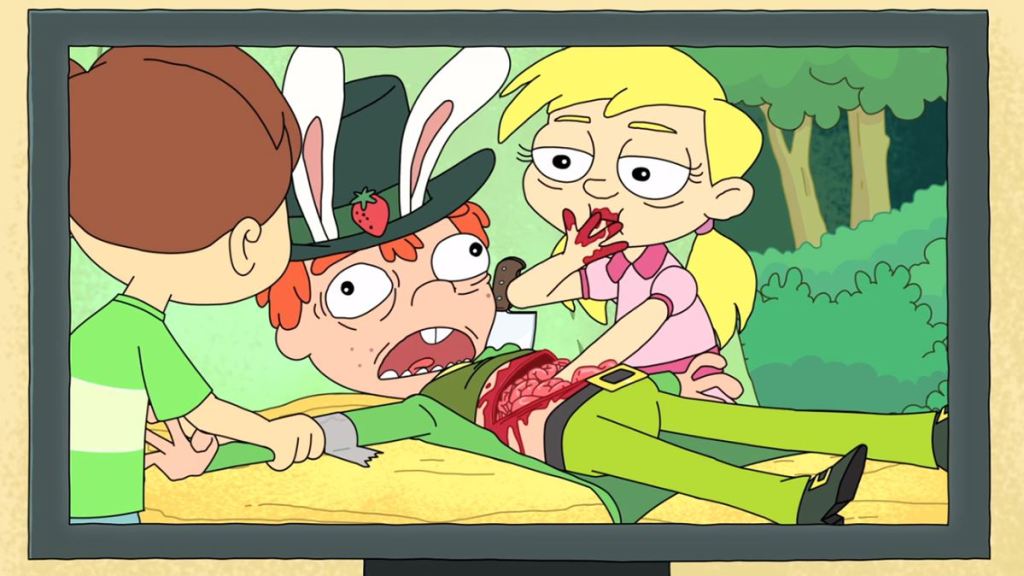 Rick and Morty's most gruesome deaths - cereal-hocking leprechaun being eaten