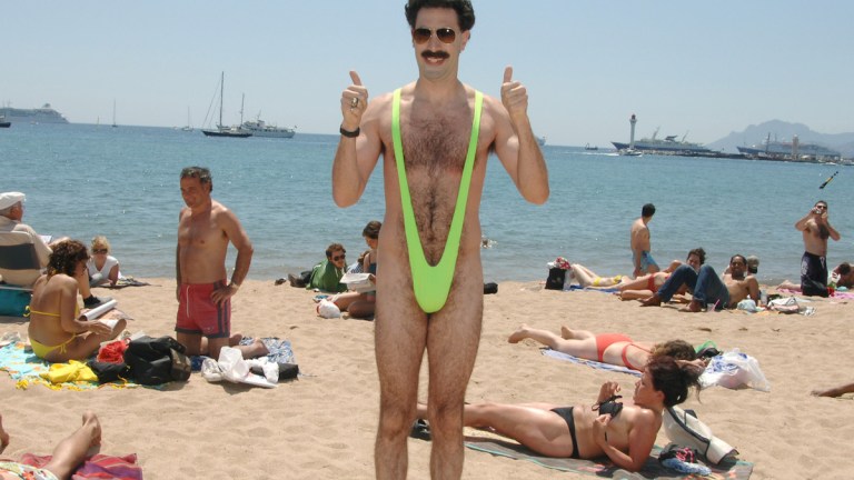 Sacha Baron Cohen as Borat in Bathing Suit