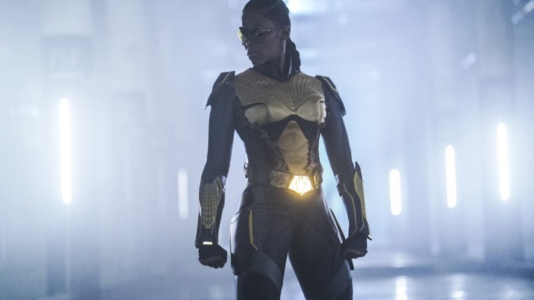 Nafessa Williams as Thunder in Black Lightning on The CW