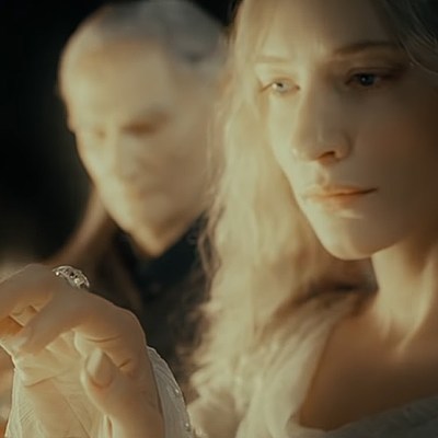 Cate Blanchett as Galadriel in The Lord of the Rings: The Fellowship of the Ring