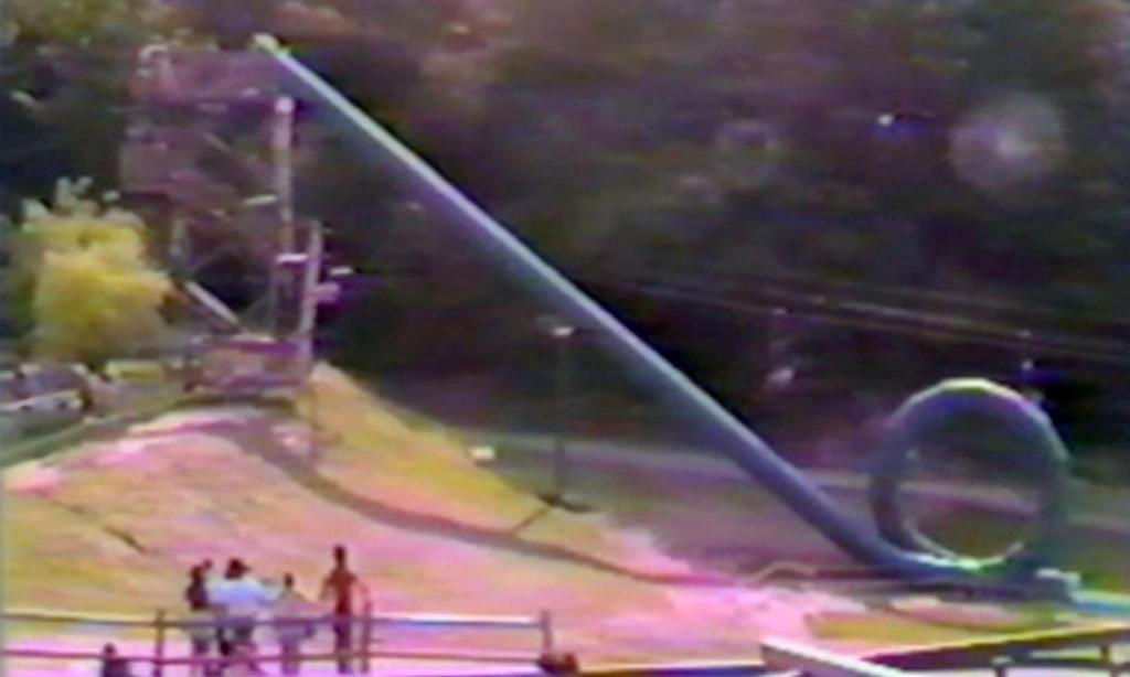 The Cannonball Loop Slide in Class Action Park