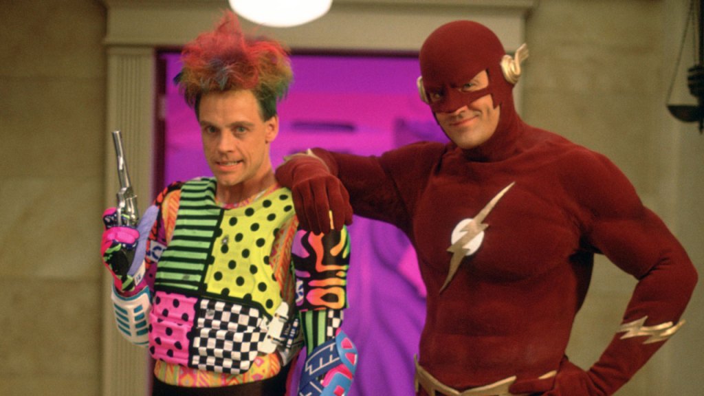 John Wesley Shipp as The Flash and Mark Hamill as The Trickster