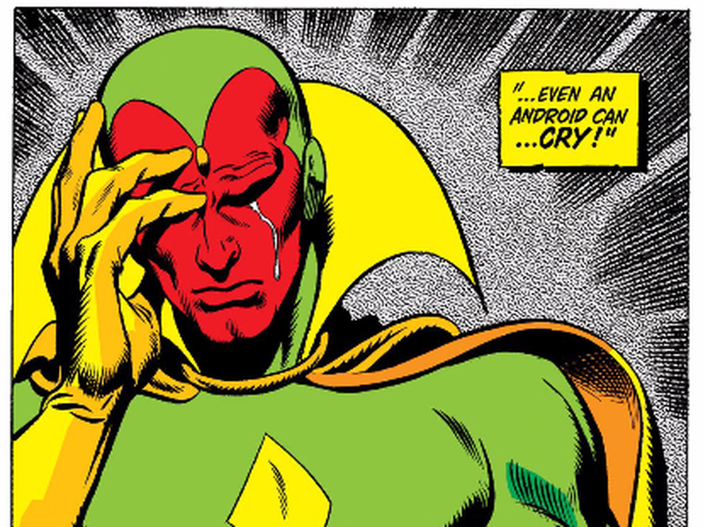 WandaVision Marvel Comics Accurate Vision Costume Hints at Mystical