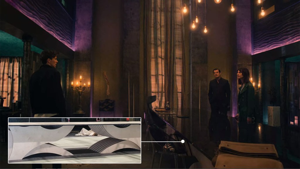 Dracula episode 3 The Dark Compass apartment detail