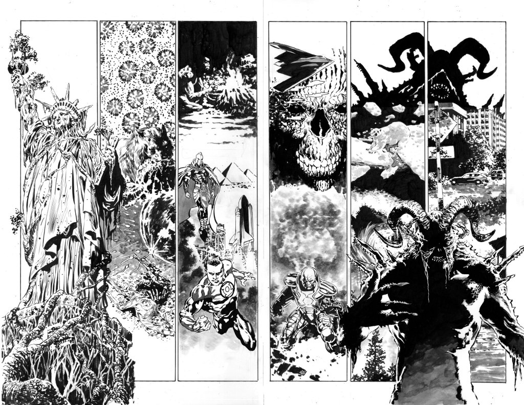 Interior pencils from Future State: Swamp Thing
