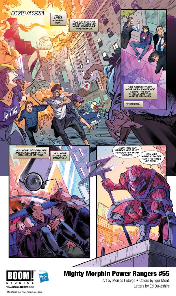 Mighty Morphin Power Rangers #55 cover