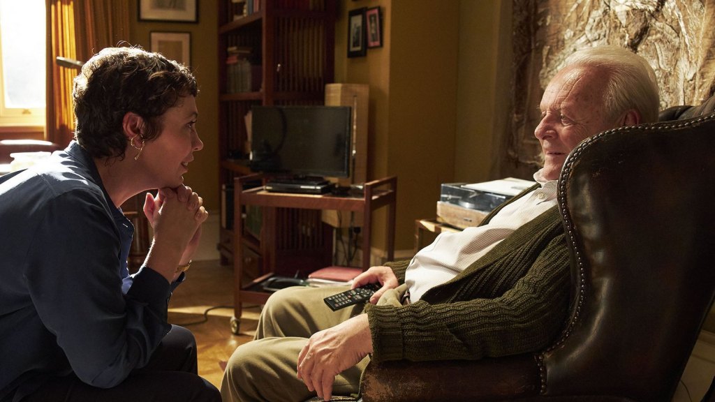 Olivia Colman and Anthony Hopkins in The Father