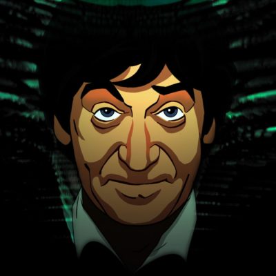 Patrick Troughton in the Animated Doctor Who The Faceless Ones