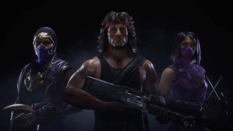 Rain, Rambo, and Mileena in Mortal Kombat 11: Ultimate