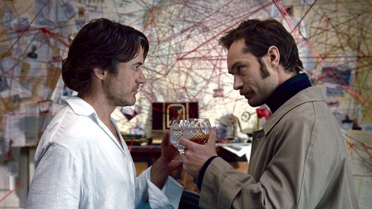 Robert Downey Jr. and Jude Law in Sherlock Holmes