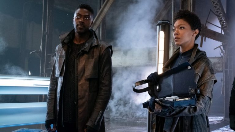 Book and Burnham in Star Trek: Discovery Season 3 Episode 1