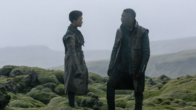 Sonequa Martin-Green and David Ajala in Iceland for Star Trek: Discovery Season 3