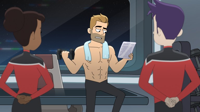 Ransom Working Out in the Star Trek: Lower Decks Season 1 Finale