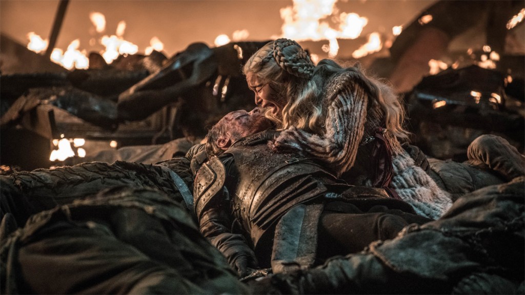 Game of Thrones Dany crying The Long Night