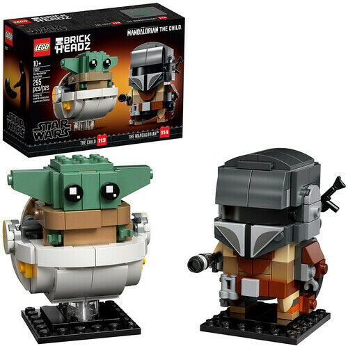 LEGO Brick Headz The Mandalorian and Baby Yoda