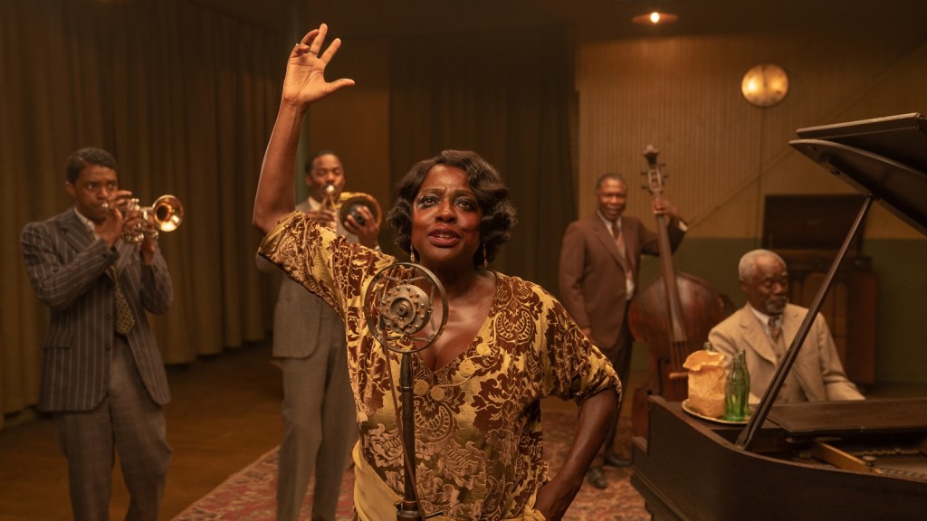 Chadwick Boseman and Viola Davis in Ma Rainey's Black Bottom