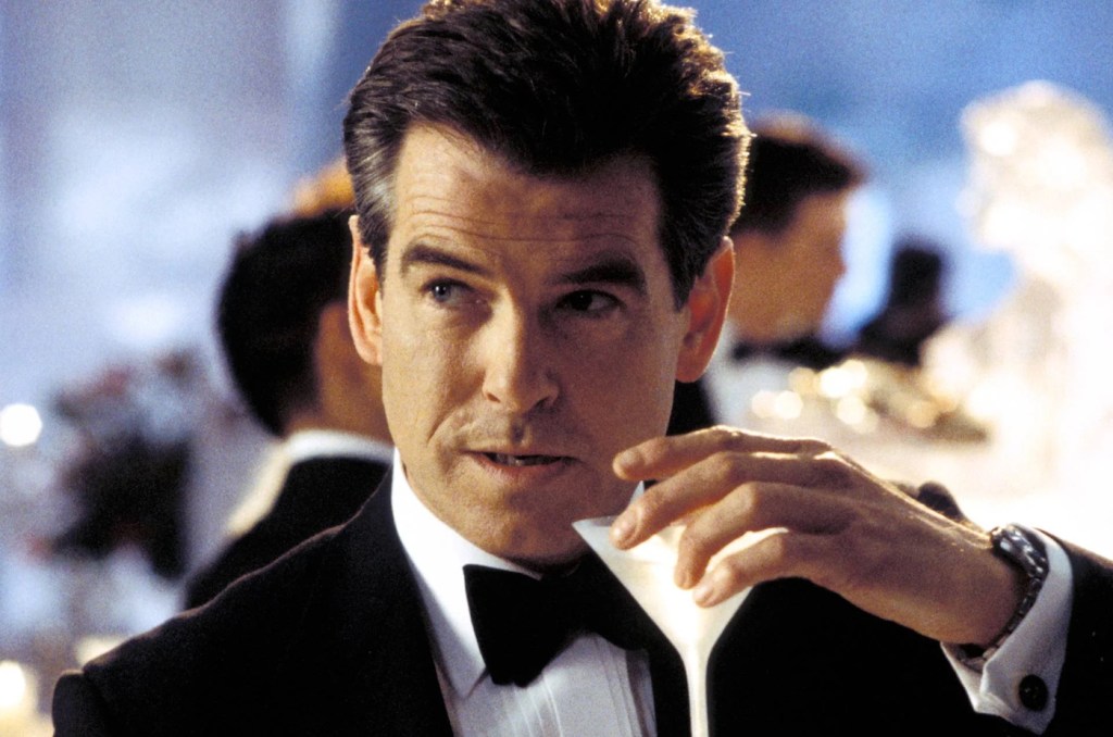 Pierce Brosnan and martini in Die Another Day
