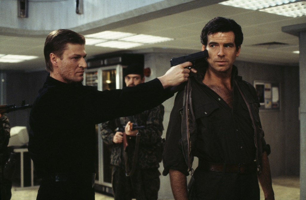 Sean Bean and Pierce Brosnan in Goldeneye