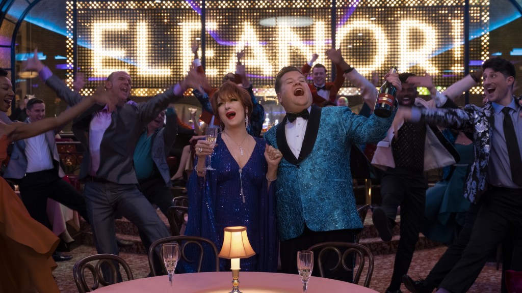 Meryl Streep and James Corden in The Prom