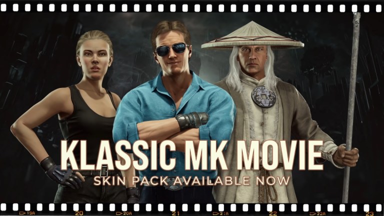 Movie versions of Sonya Blade, Johnny Cage, and Raiden