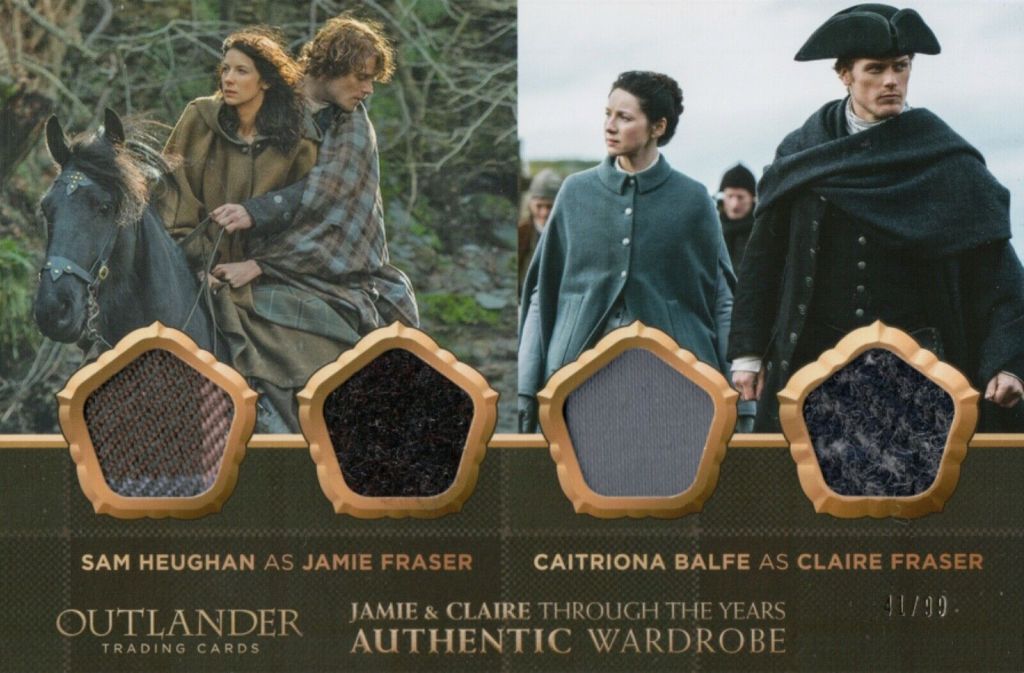 Outlander: Jamie Fraser and Claire Fraser Authentic Wardrobe Card