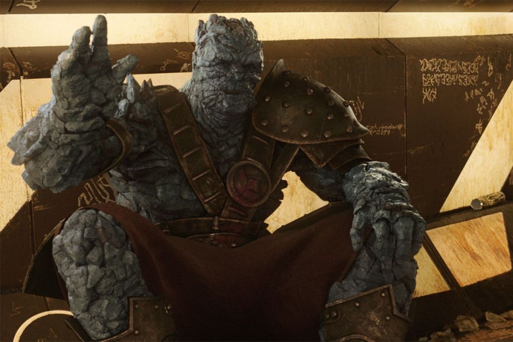 Taika Waititi as Korg in Thor: Ragnarok