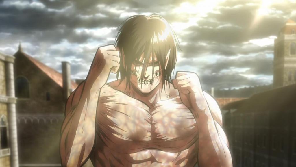 attack on titan eren smile