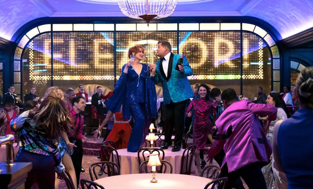 Meryl Streep and James Corden in The Prom