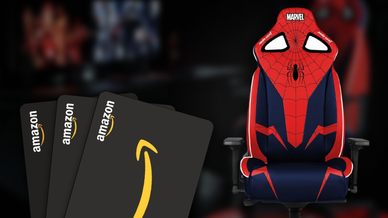 Spider-Man gaming chair and 3 Amazon gift cards