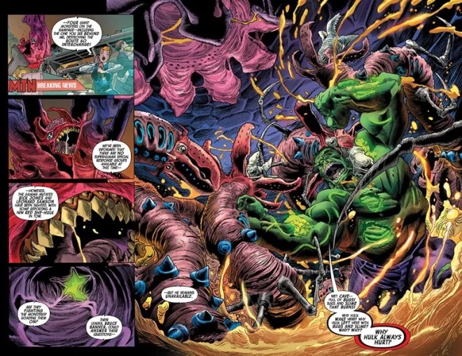 The Immortal Hulk from Marvel Comics