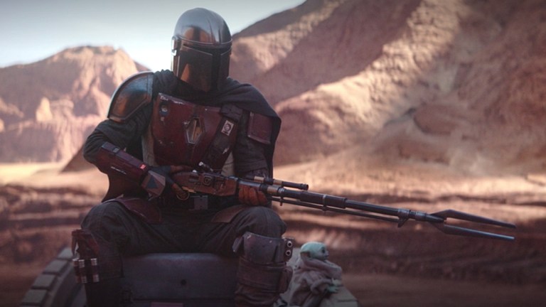 How The Mandalorian's Amban Phase-Pulse Blaster Went from Holiday Special Joke to Nerf Toy | Den of Geek